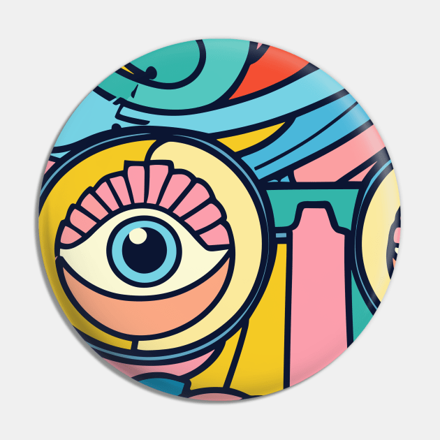 Love Ophthalmologist art Brafdesign Pin by Brafdesign