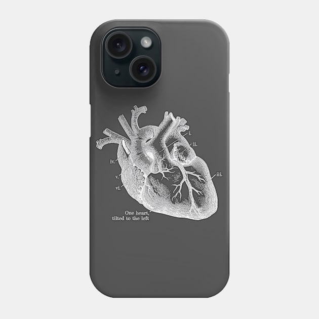 One heart, tilted to the left Phone Case by LoveAndResistance