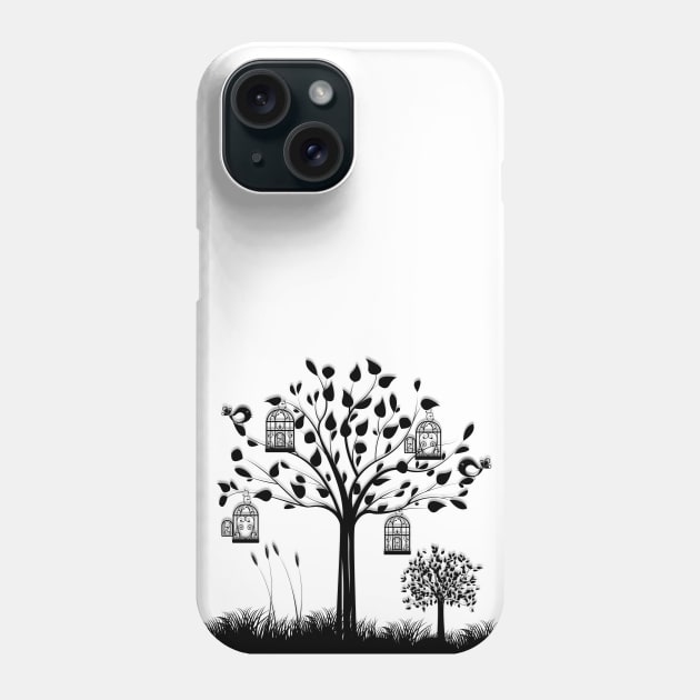 Paper landscape B&W Phone Case by dipweb