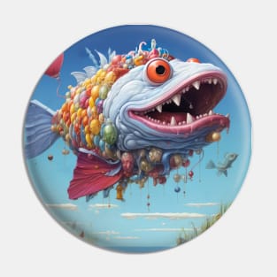 Fish Out of Water - Dream Big, Swim High Pin