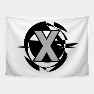 Futuristic modern letter X Tapestry