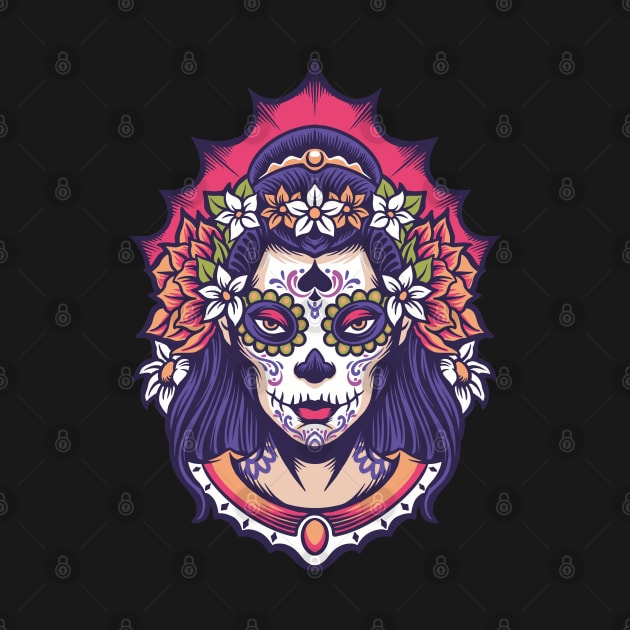 Sugar Skull Lady by Robiart