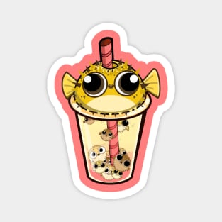 Blowba Tea (Blowfish Boba) Magnet