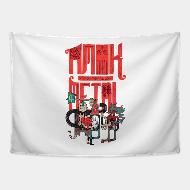 Amok and Totally Metal Tapestry by againstbound