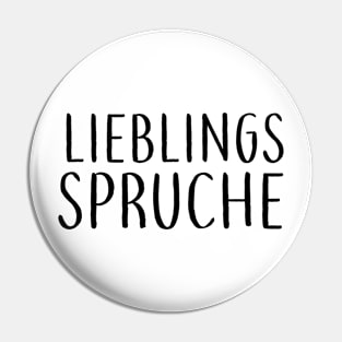 Lieblings Sprüche #3 Pin