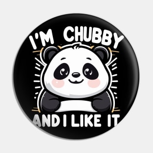 Cute chubby panda Pin