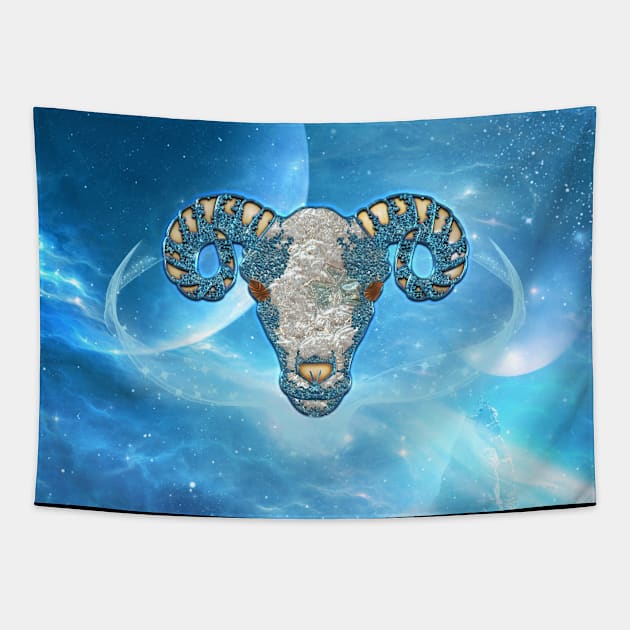 Zodiac sign aries Tapestry by Nicky2342