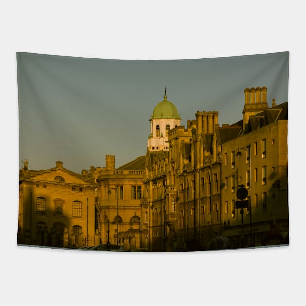 Oxford in Evening Tapestry by Enzwell