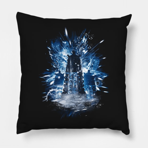 exterminate storm Pillow by kharmazero