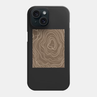 Warm Tones Abstract Topography  Aeasthetic  Pattern Phone Case