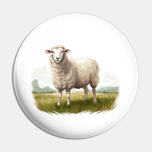 White Sheep Pin