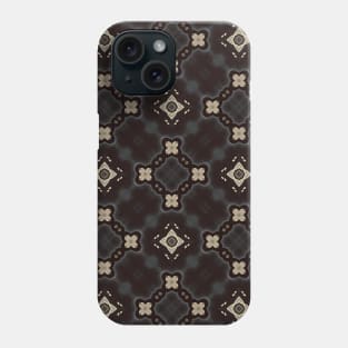 Black and White, Neat Diamond Pattern - WelshDesignsTP002 Phone Case