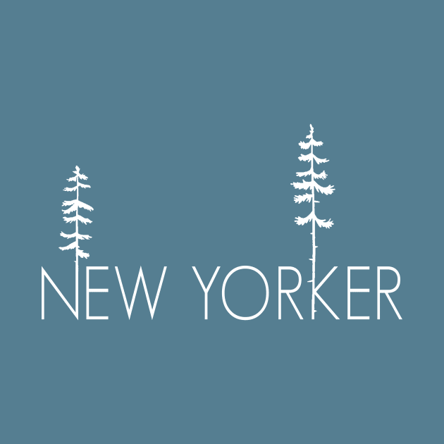 Proud New Yorker, Upstate NY Pine Trees by GreatLakesLocals