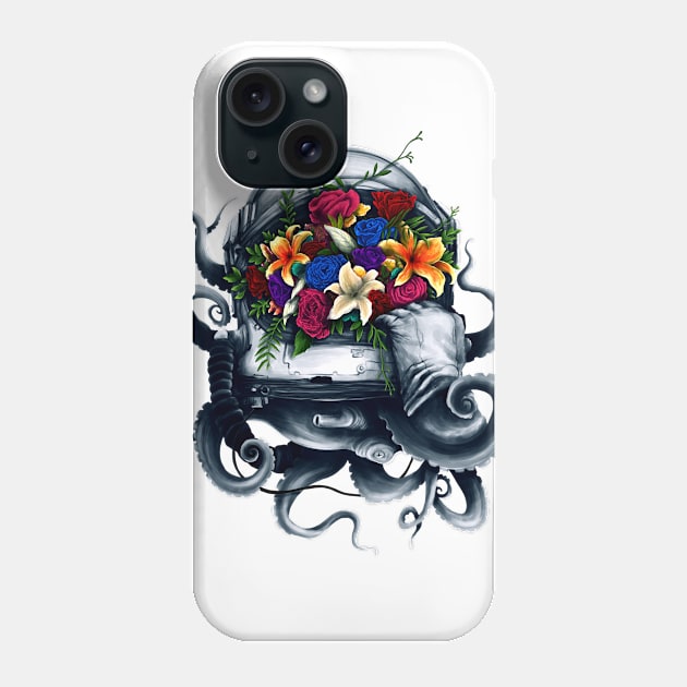 Space Bloom Phone Case by opawapo