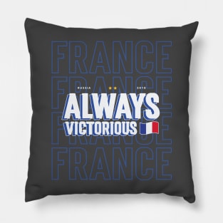 France Always Victorious Football Pillow