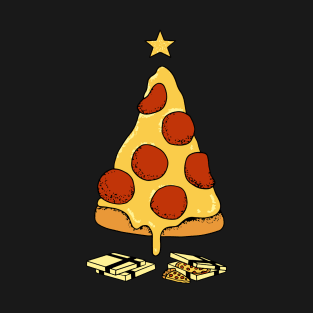 Pizza christmas tree T-Shirt