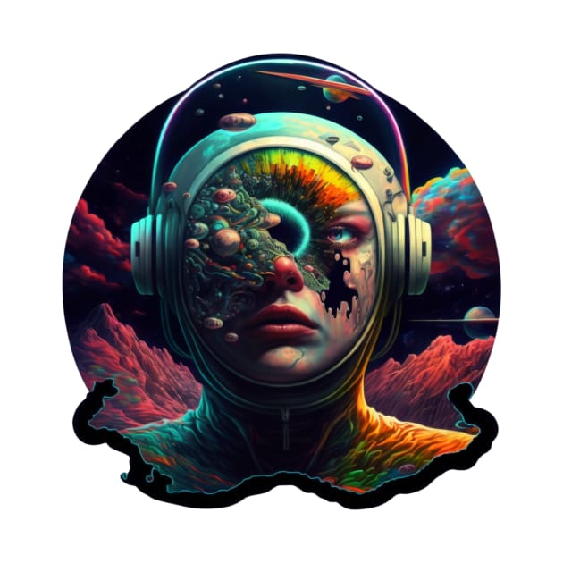 Astronaut|Trippy|Dark| by MindTankArt