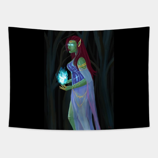 Elf Queen Dior Tapestry by micho2591