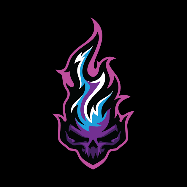 Skull Fire by VortekDesign