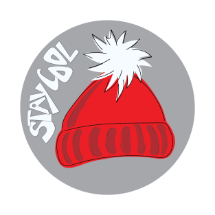 Whimsical cartoon toque with Stay Cool illustrated text T-Shirt