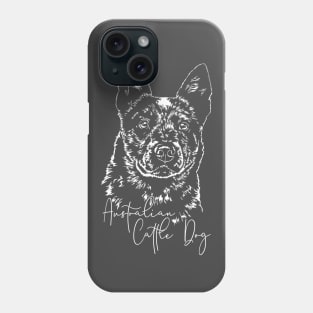 Funny Australian Cattle Dog lover dog portrait Phone Case