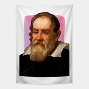 Italian Astronomer Galileo Galilei illustration Tapestry