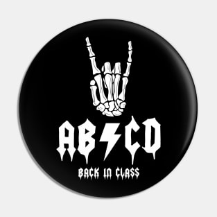 ABCD back in class Pin