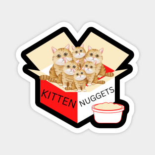 Kitten Nuggets Cute Cat Lovers Design Magnet