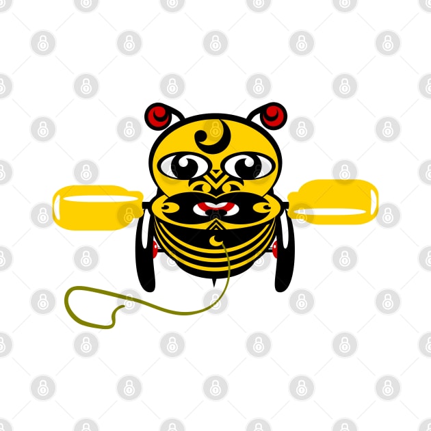 Hei Tiki Bee Toy by mailboxdisco