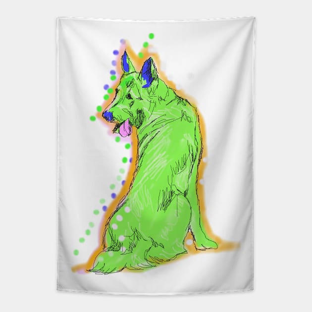 Always keep your German Shepherd around you  Edit Tapestry by lalanny