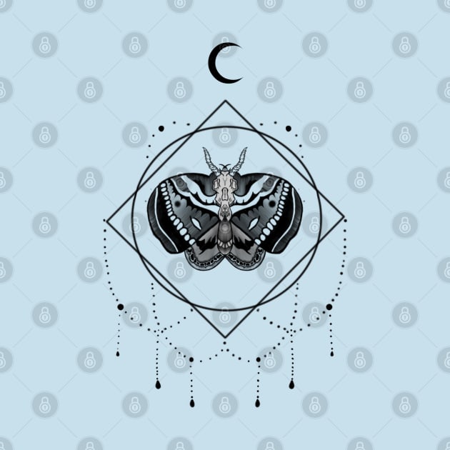 Moth Tattoo Design by Uqhkenzie