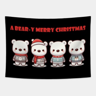 Christmas Polar Bears Tapestry