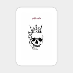 hamlet - skull wearing crown Magnet