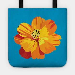 Orange Flower Tote