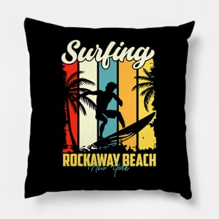 Surfing | Rockaway Beach, New York Pillow