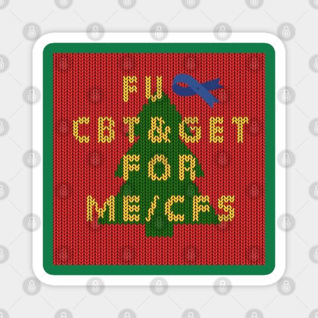 NO CBT & GET for ME/CFS - Christmas Edition Magnet by uncutcreations