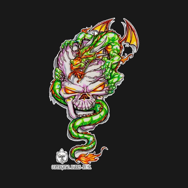 1 SKULL DRAGON by DHARRIS68