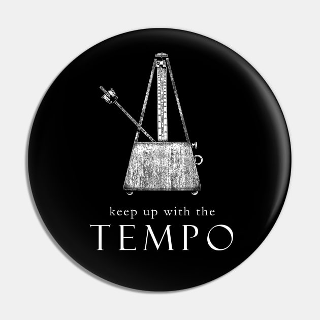 In Tempo-Music-Metronome-Conductor-Musician Pin by StabbedHeart