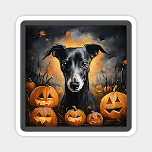 Whippet Halloween Gift Magnet