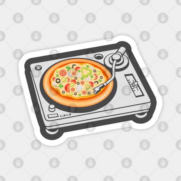 Pizza DJ Magnet by drewbacca