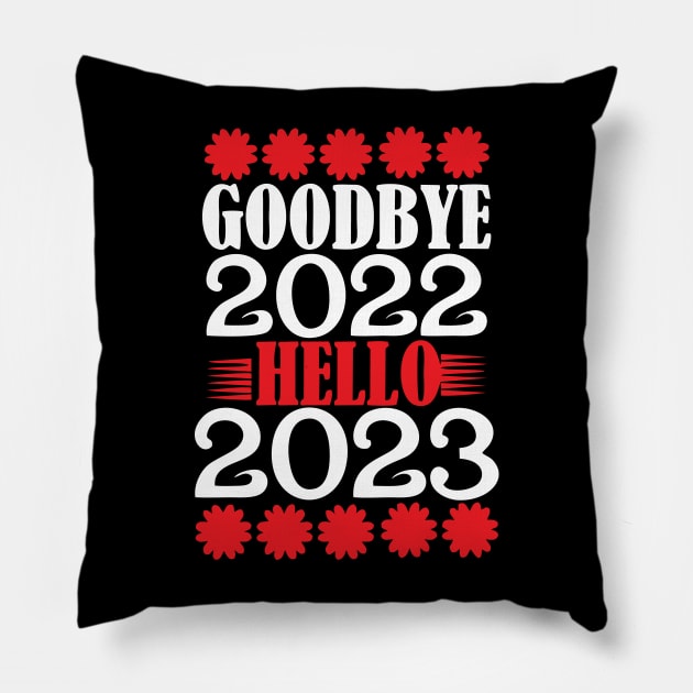 HAVE A MERRY CHRISTMAS - HAPPY NEW YEAR 2023 Pillow by levelsart