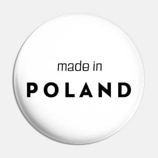 made in Poland Pin