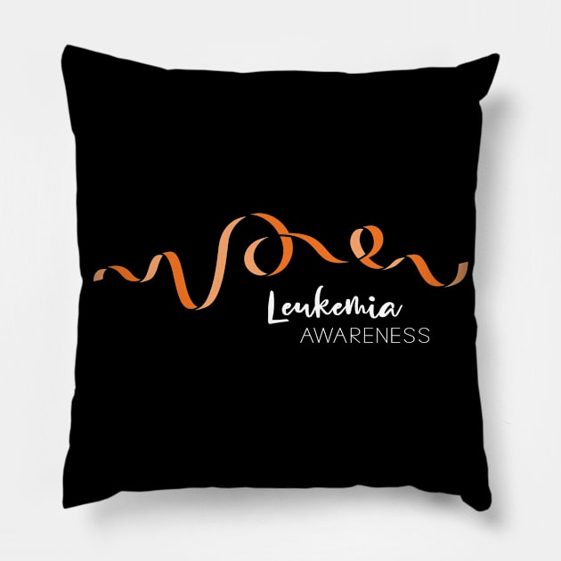 Leukemia Awareness Pillow by amyvanmeter