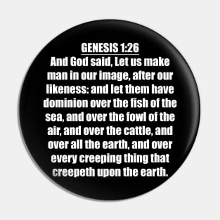 Bible Verse Genesis 1:26 Pin