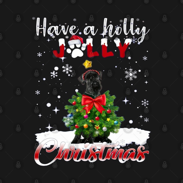 Have A Holly Jolly Christmas Rottweiler Dog Christmas Tree Rottweiler Dog Christmas Tree by cyberpunk art