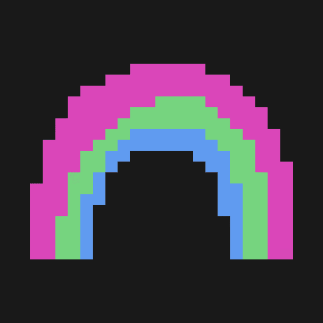 Poly Pride Rainbow Pixel Art by christinegames