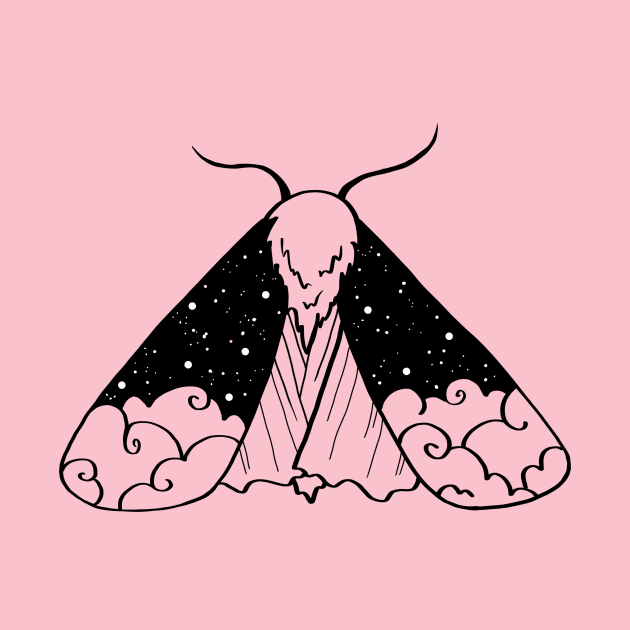 Night Sky Moth - Variant by Ellen Wilberg