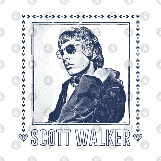 Scott Walker / Vintage Faded Style Fan Design by DankFutura