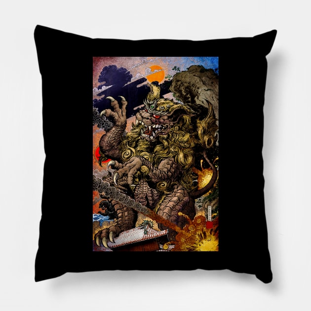 Godzilla Barong Pillow by Bentonhio