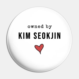 BTS Jin owned by Kim Seokjin Kpop merch Pin